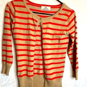 Soft striped cardigan
